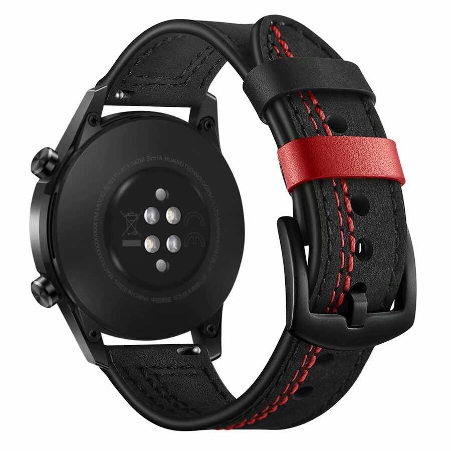 ​​Galaxy Uyumlu Watch 46mm (22mm) KRD-19 Deri Kordon