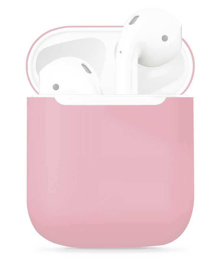 Airpods Uyumlu Kılıf Zore Airbag 13 Silikon-Pembe