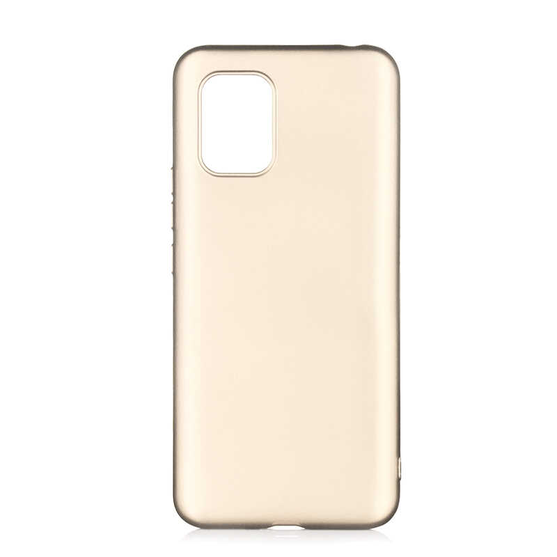 Xiaomi Uyumlu  Mi 10 Lite Kılıf Zore Premier Silikon Kapak-Gold
