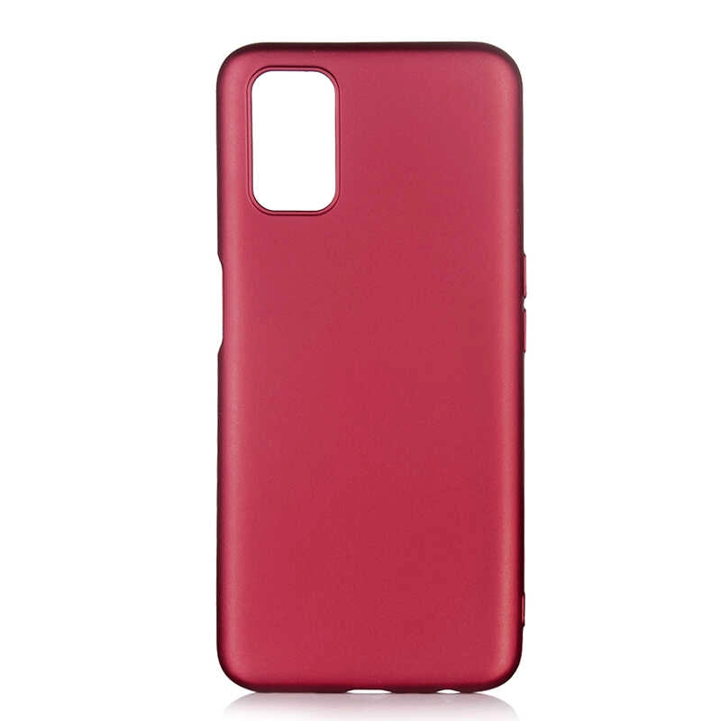 Oppo A52 Kılıf Zore Premier Silikon Kapak-Mürdüm