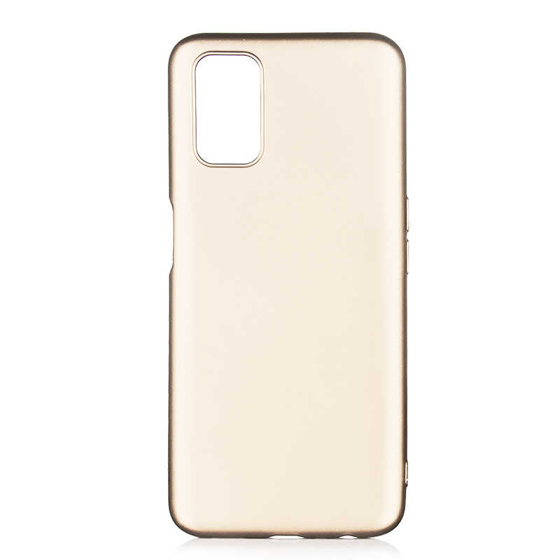 Oppo A52 Kılıf Zore Premier Silikon Kapak-Gold