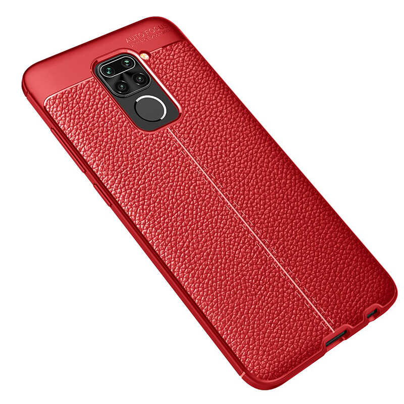 Xiaomi Uyumlu  Redmi Note 9 Kılıf Zore Niss Silikon Kapak-Kırmızı