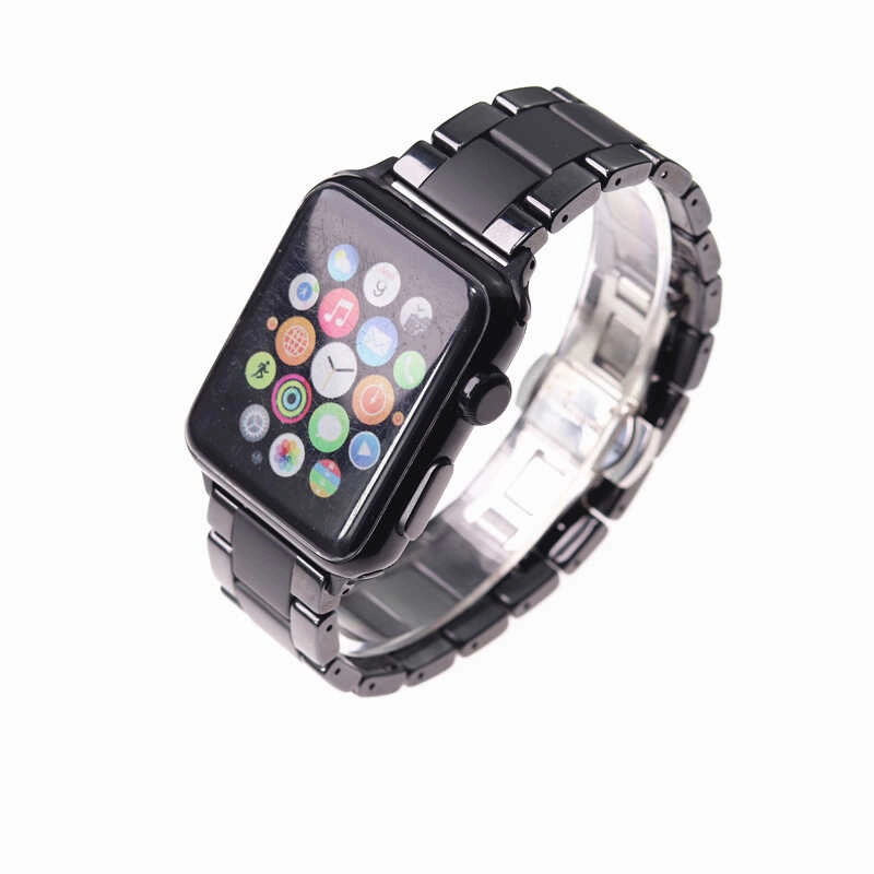 ​​​  Watch 40mm Mat Seramik Metal Kordon-Parlak siyah