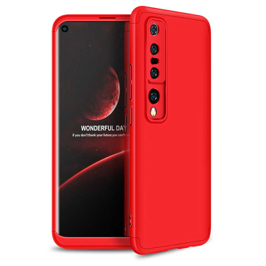 Xiaomi Uyumlu  Mi 10 Kılıf Zore Ays Kapak-Kırmızı