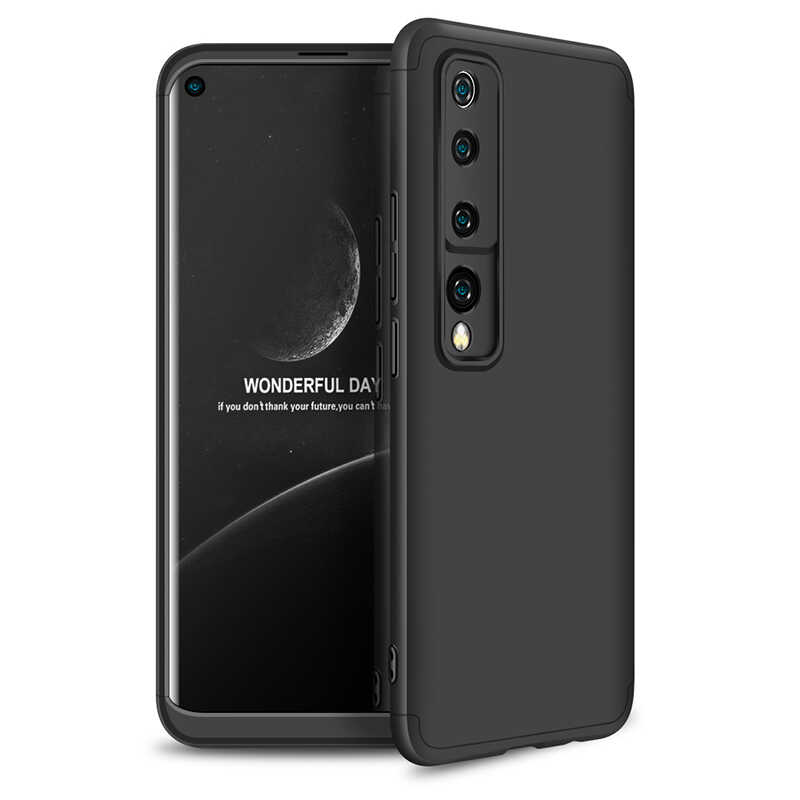 Xiaomi Uyumlu  Mi 10 Kılıf Zore Ays Kapak-Siyah
