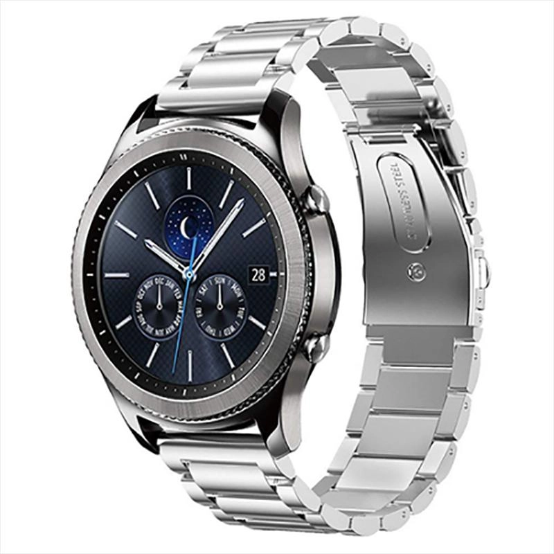 Gear S3 (22mm) KRD-04 Metal Kordon-Gümüş