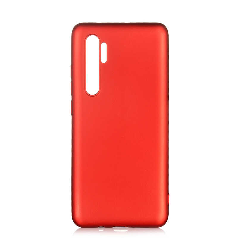 Xiaomi Uyumlu  Mi Note 10 Lite Kılıf Zore Premier Silikon Kapak-Kırmızı