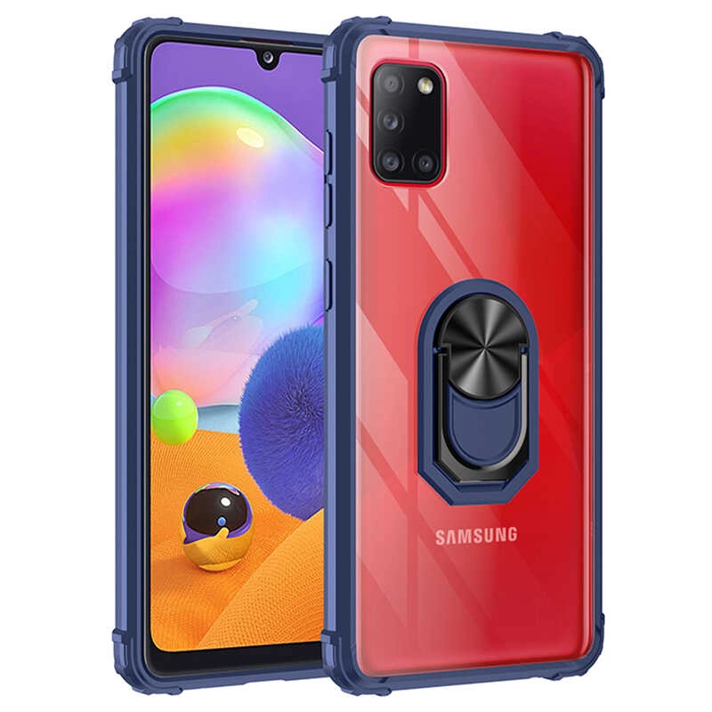 Galaxy Uyumlu A31 Kılıf Zore Mola Kapak-Lacivert