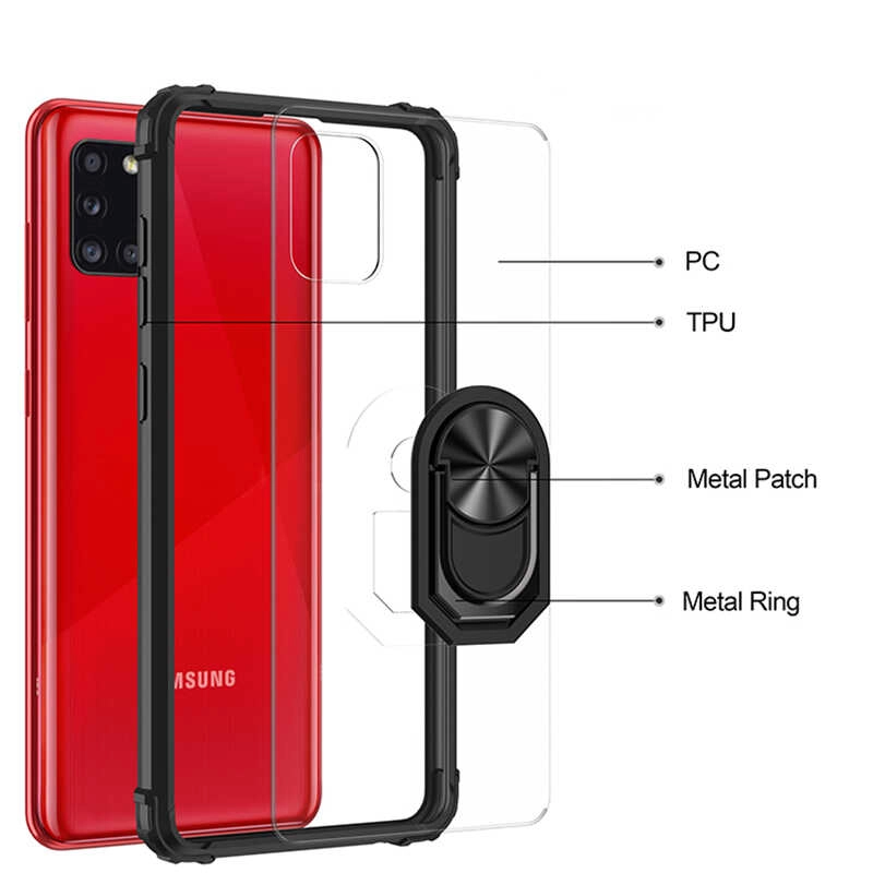 Galaxy Uyumlu A31 Kılıf Zore Mola Kapak-Kırmızı