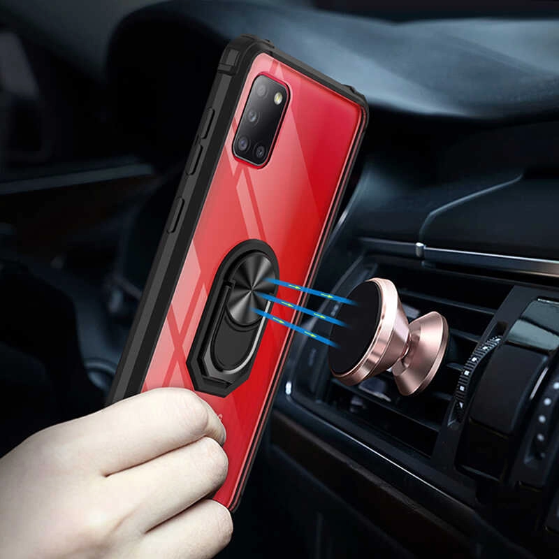 Galaxy Uyumlu A31 Kılıf Zore Mola Kapak-Kırmızı