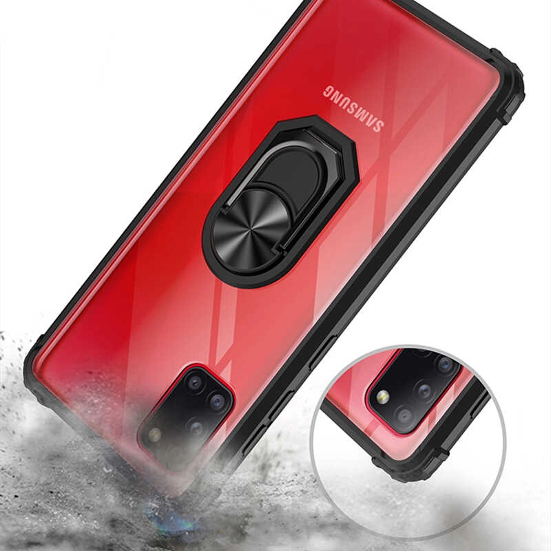 Galaxy Uyumlu A31 Kılıf Zore Mola Kapak-Kırmızı