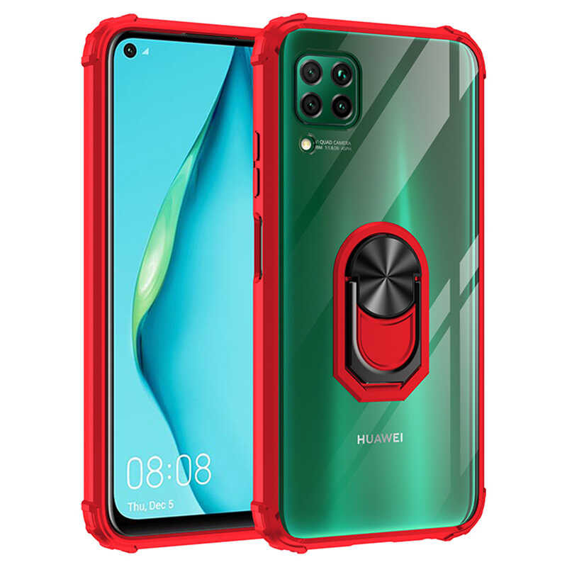 Huawei Uyumlu P40 Lite Kılıf Zore Mola Kapak-Kırmızı