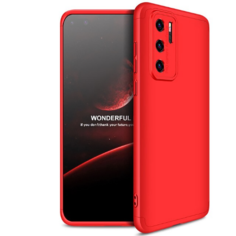 Huawei Uyumlu P40 Pro Kılıf Zore Ays Kapak-Kırmızı