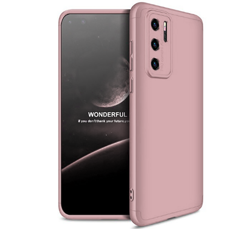 Huawei Uyumlu P40 Pro Kılıf Zore Ays Kapak-Rose gold