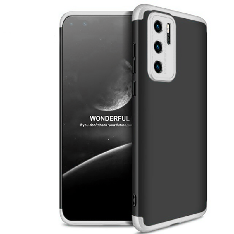 Huawei Uyumlu P40 Pro Kılıf Zore Ays Kapak-Siyah-gri