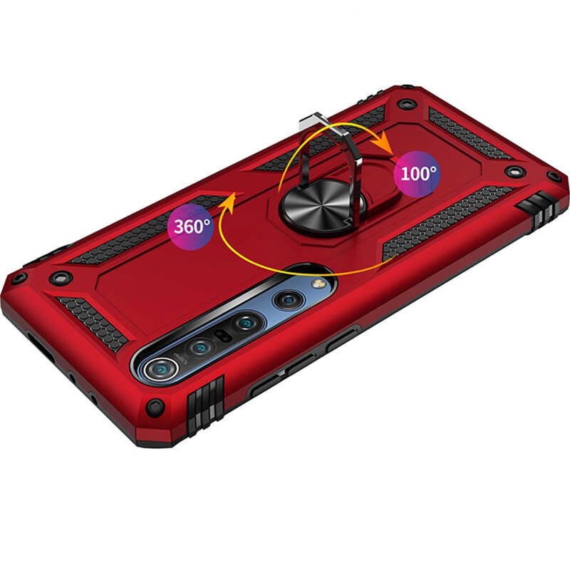 Xiaomi Uyumlu  Mi Note 10 Lite Kılıf Zore Vega Kapak-Kırmızı