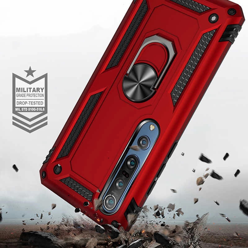 Xiaomi Uyumlu  Mi Note 10 Lite Kılıf Zore Vega Kapak-Kırmızı