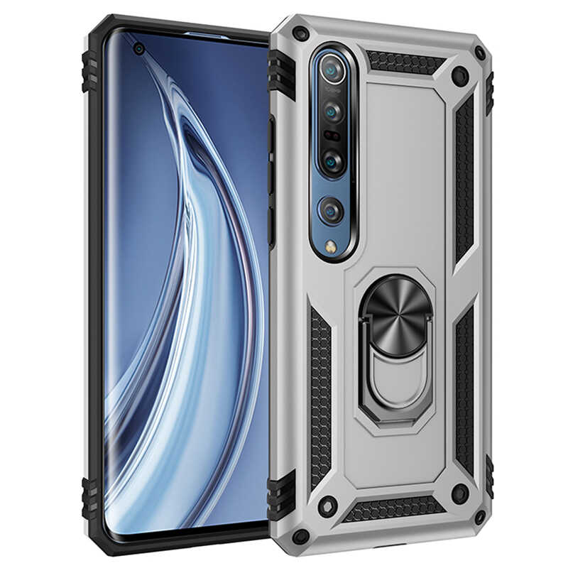 Xiaomi Uyumlu  Mi Note 10 Lite Kılıf Zore Vega Kapak-Gri