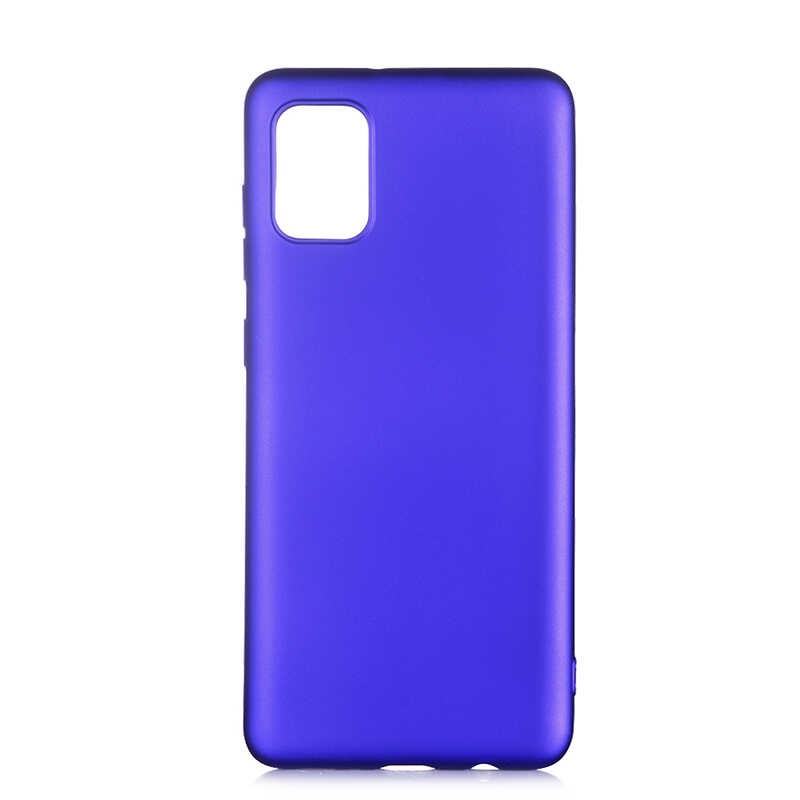 Galaxy Uyumlu A31 Kılıf Zore Premier Silikon Kapak-Saks mavi