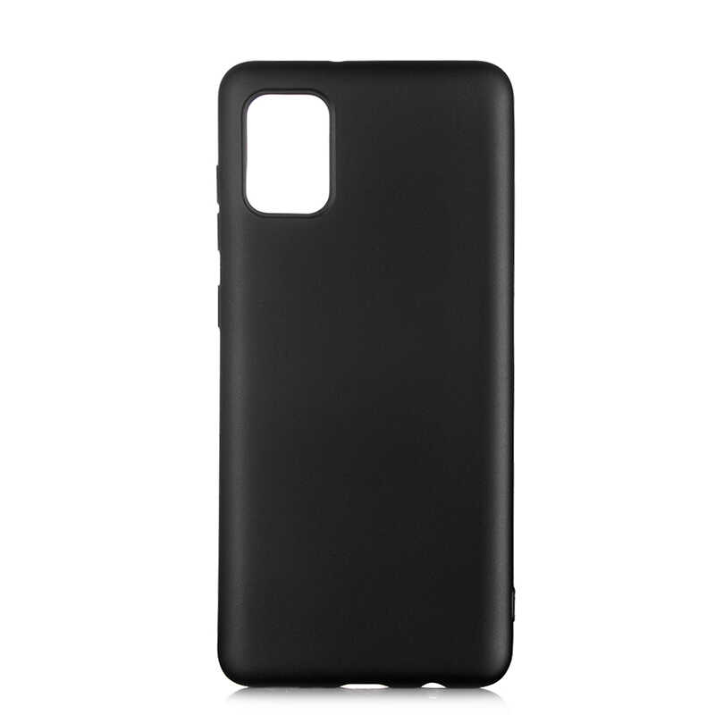 Galaxy Uyumlu A31 Kılıf Zore Premier Silikon Kapak-Siyah