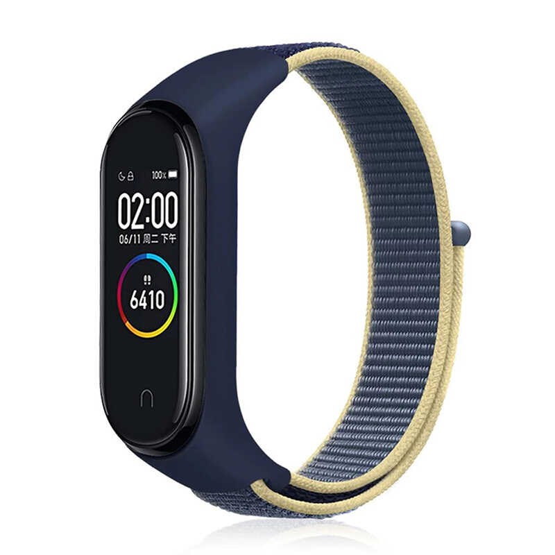 Xiaomi Uyumlu  Mi Band 5 Zore KRD-03 Hasır Kordon-No19