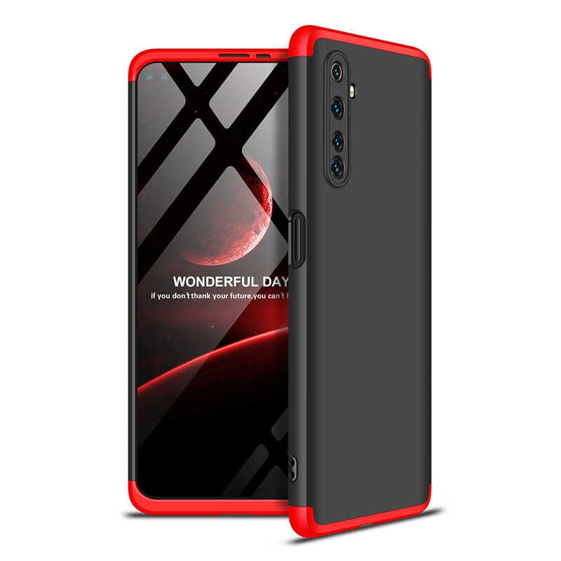 Realme 6 Pro Kılıf Zore Ays Kapak-Siyah-kırmızı