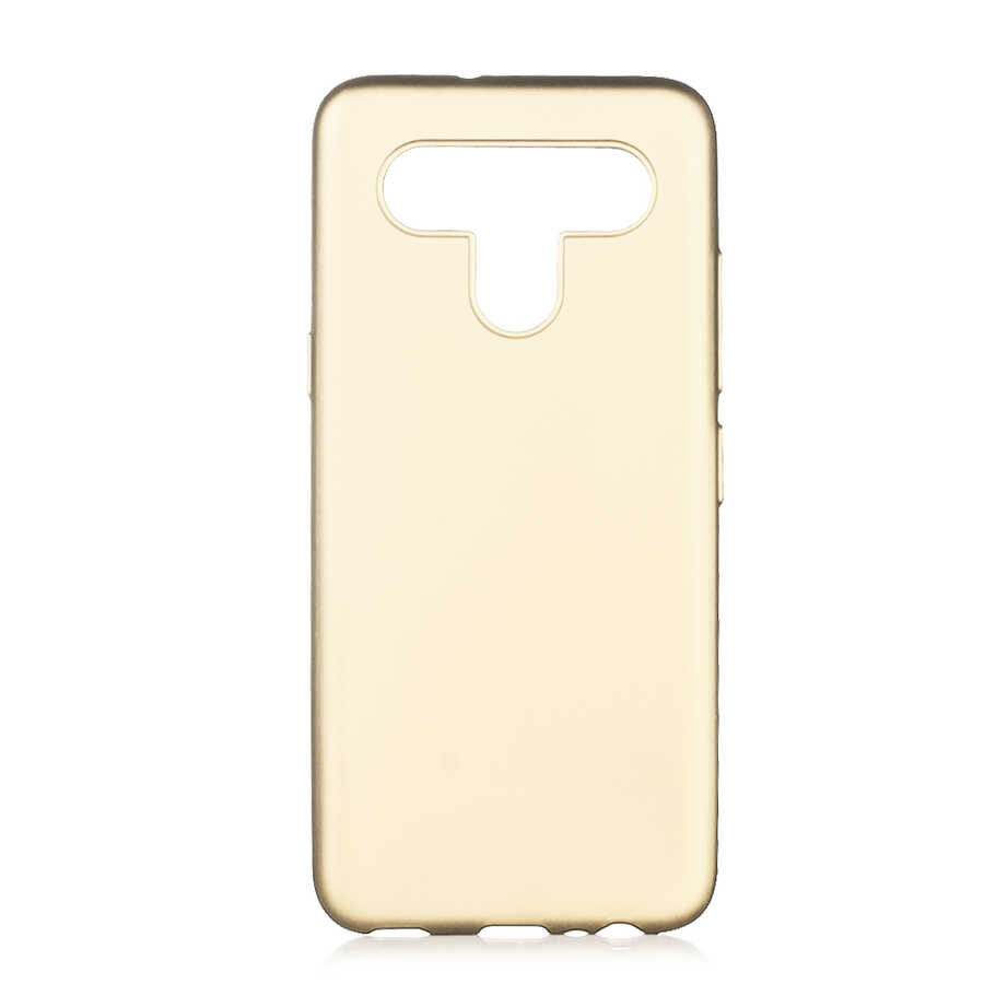LG K51S Kılıf Zore Premier Silikon Kapak-Gold