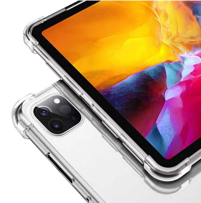 iPad Uyumlu Pro 12.9 2020 (4.Nesil) Kılıf Zore Tablet Nitro Toz Korumalı Shock Silikon Kapak