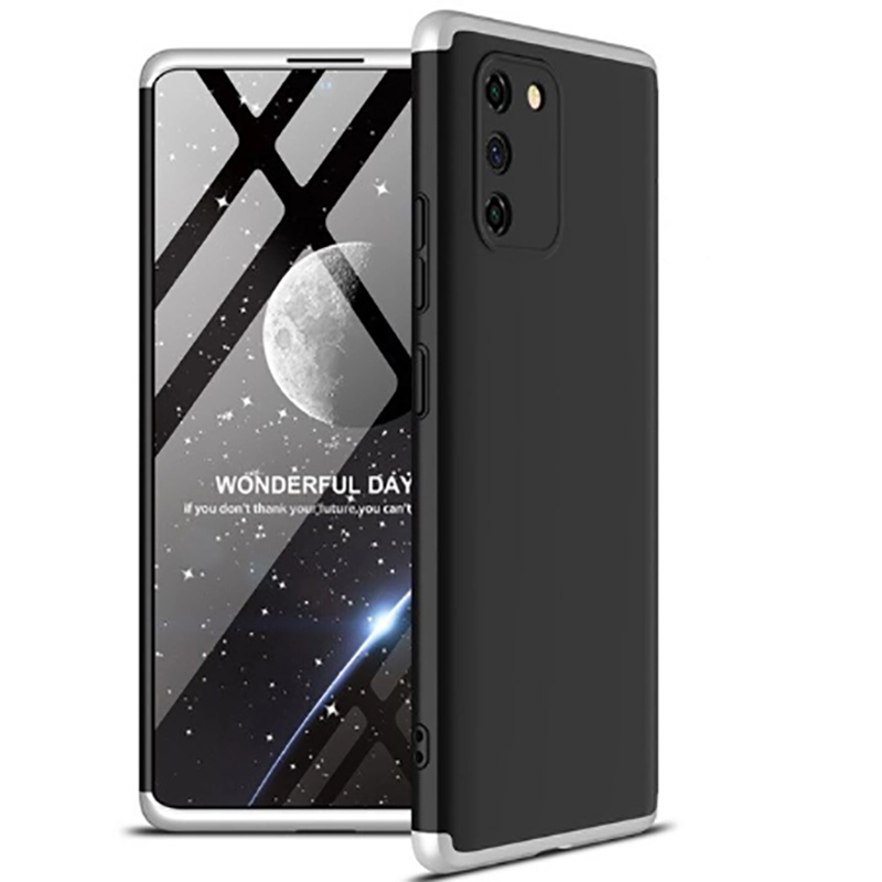 Galaxy Uyumlu A91 (S10 Lite) Kılıf Zore Ays Kapak-Siyah-gri