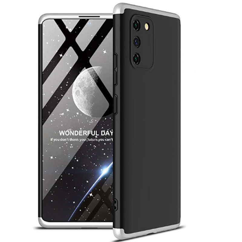 Galaxy Uyumlu A91 (S10 Lite) Kılıf Zore Ays Kapak-Siyah-gri