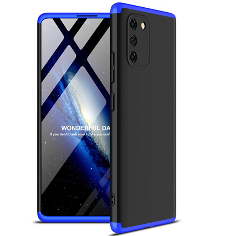 Galaxy Uyumlu A91 (S10 Lite) Kılıf Zore Ays Kapak-Siyah-mavi