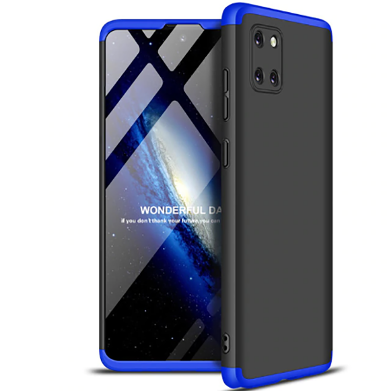 Galaxy Uyumlu A81 (Note 10 Lite) Kılıf Zore Ays Kapak-Siyah-mavi