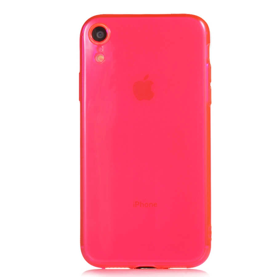 iPhone Uyumlu XR 6.1 Kılıf Zore Mun Silikon-Pembe