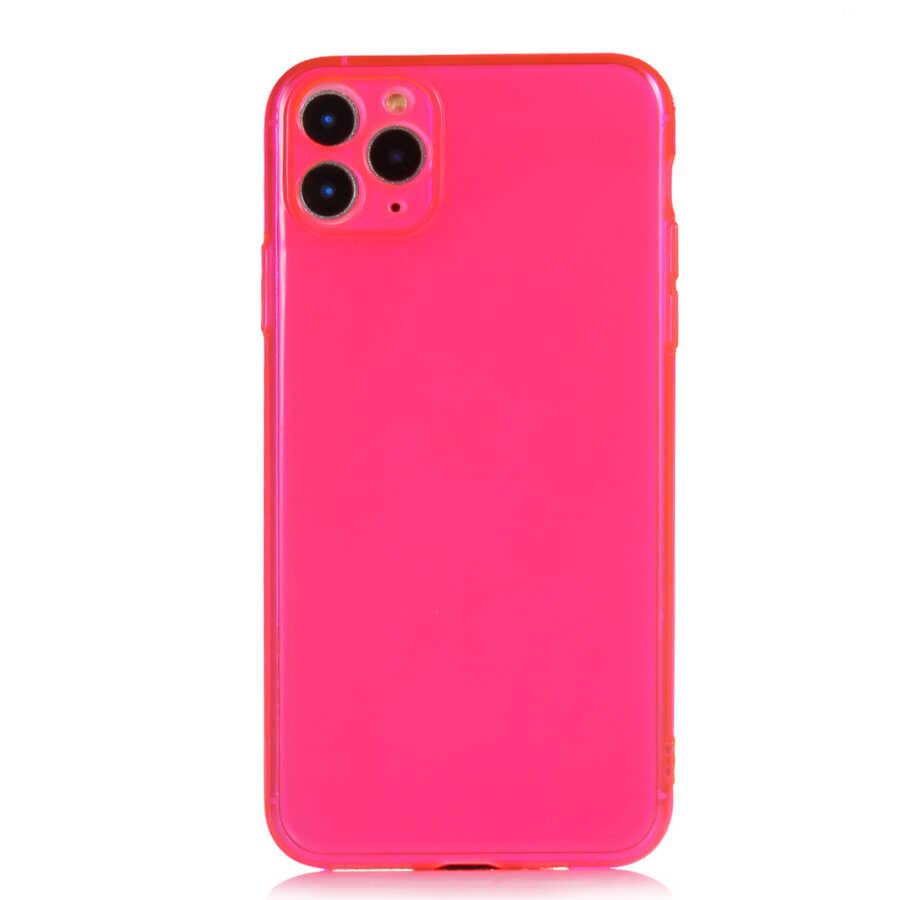 iPhone Uyumlu 11 Pro Max Kılıf Zore Mun Silikon-Pembe