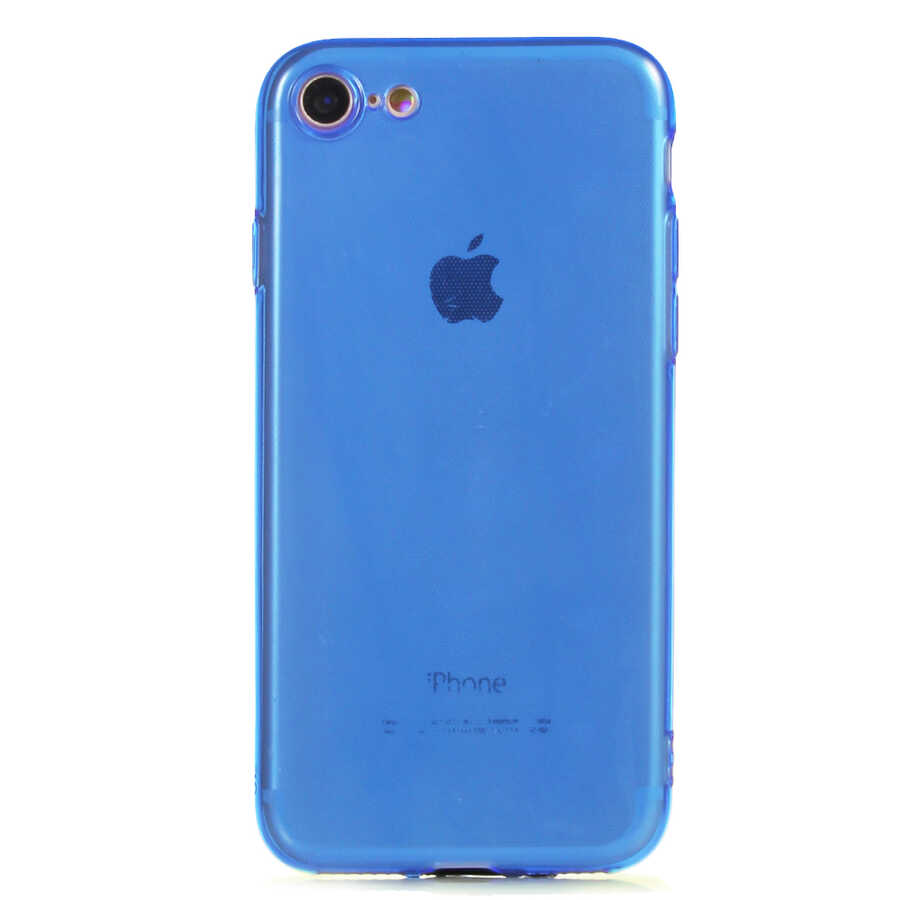 iPhone Uyumlu SE 2020 Kılıf Zore Mun Silikon-Lacivert