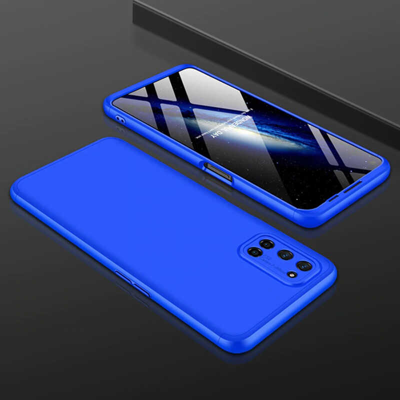 Oppo A92 Kılıf Zore Ays Kapak-Mavi