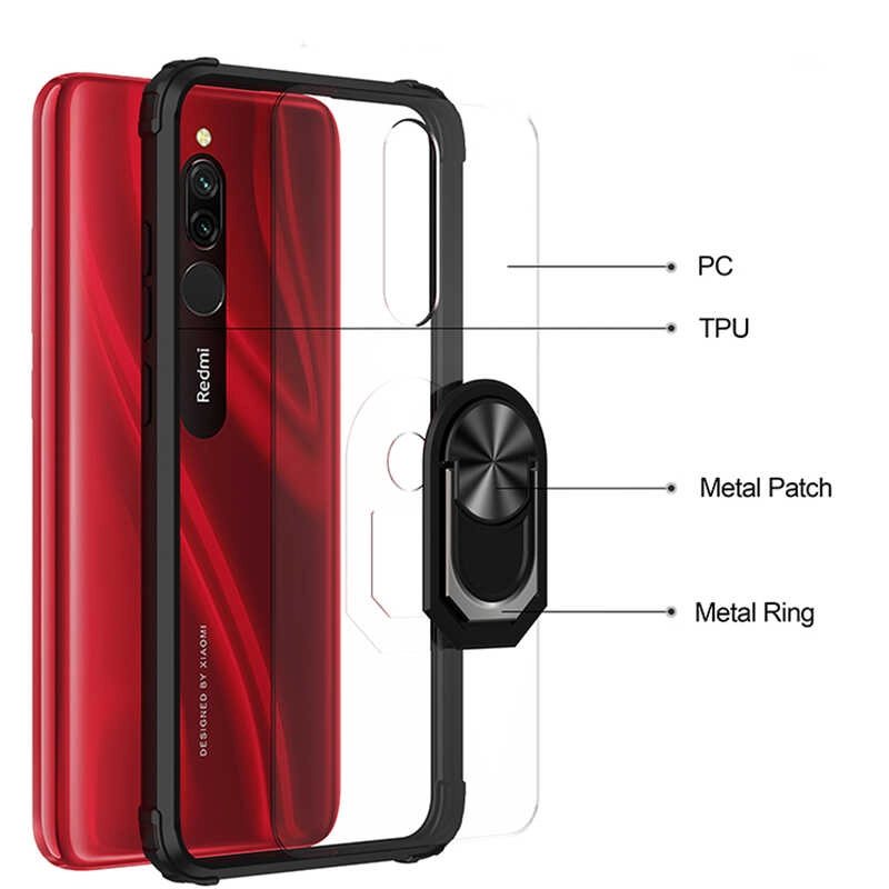 Xiaomi Uyumlu  Redmi 8A Kılıf Zore Mola Kapak-Kırmızı