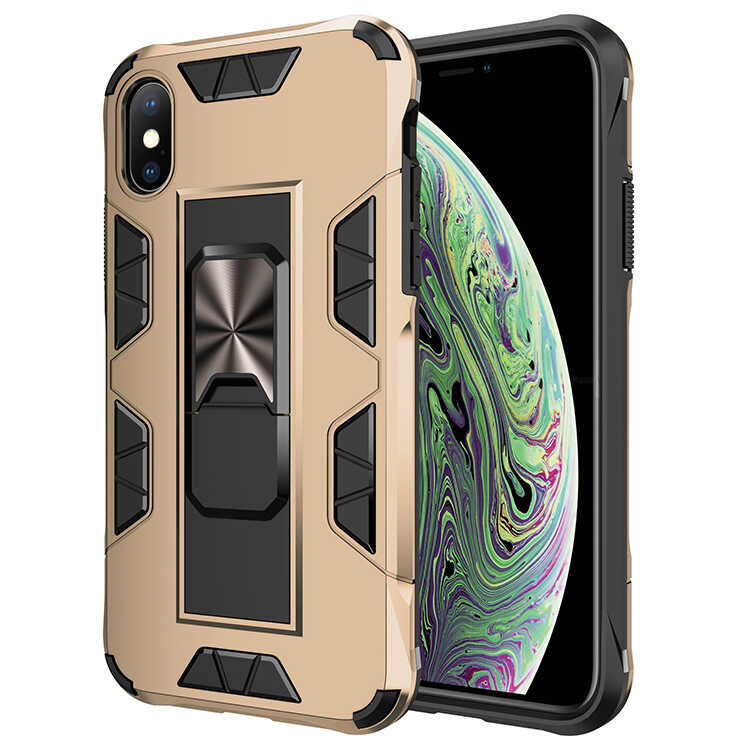 iPhone Uyumlu XS Max 6.5 Kılıf Zore Volve Kapak-Gold