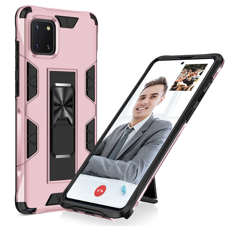 Galaxy Uyumlu A81 (Note 10 Lite) Kılıf Zore Volve Kapak-Rose gold