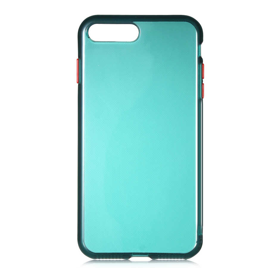 iPhone Uyumlu 7 Plus Kılıf Zore Bistro Kapak-Koyu yeşil