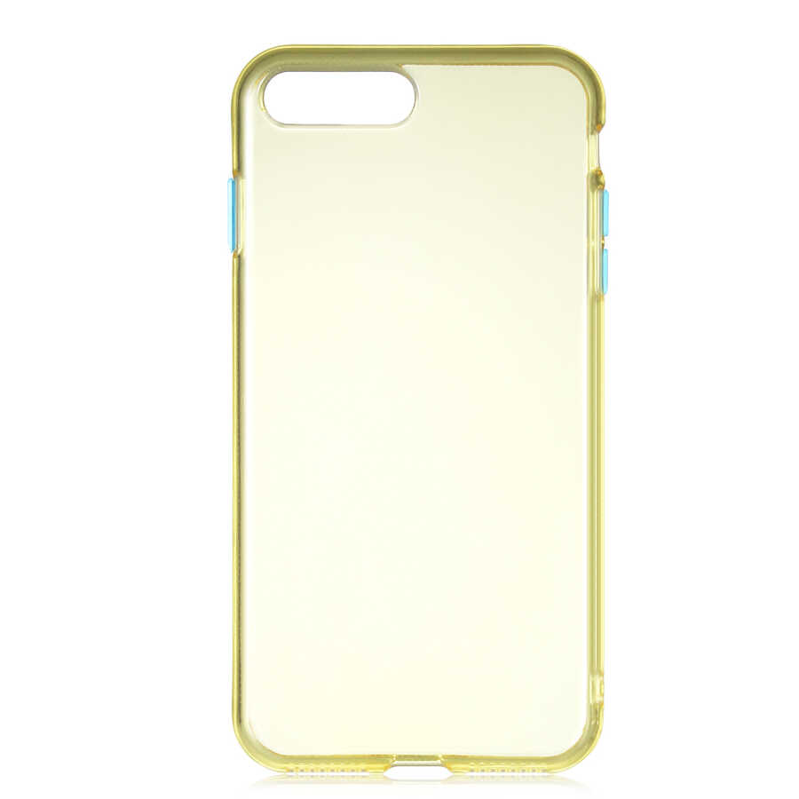 iPhone Uyumlu 8 Plus Kılıf Zore Bistro Kapak-Sarı