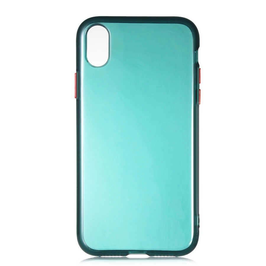 iPhone Uyumlu XR 6.1 Kılıf Zore Bistro Kapak-Koyu yeşil