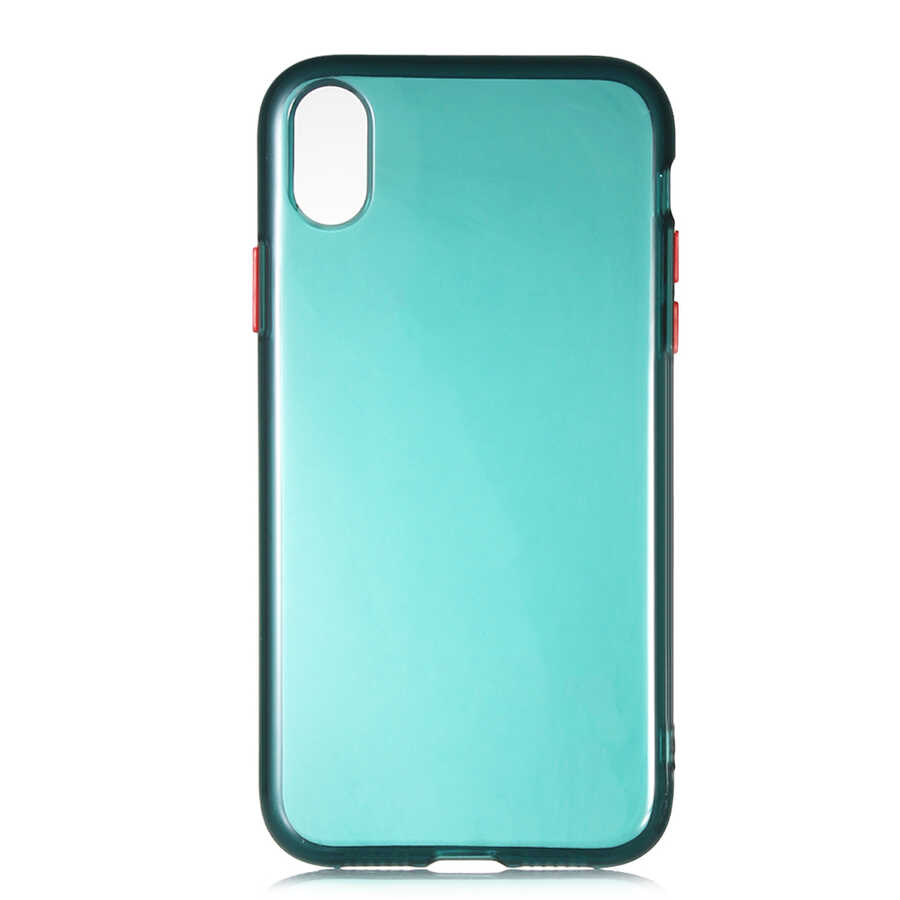iPhone Uyumlu XR 6.1 Kılıf Zore Bistro Kapak-Koyu yeşil