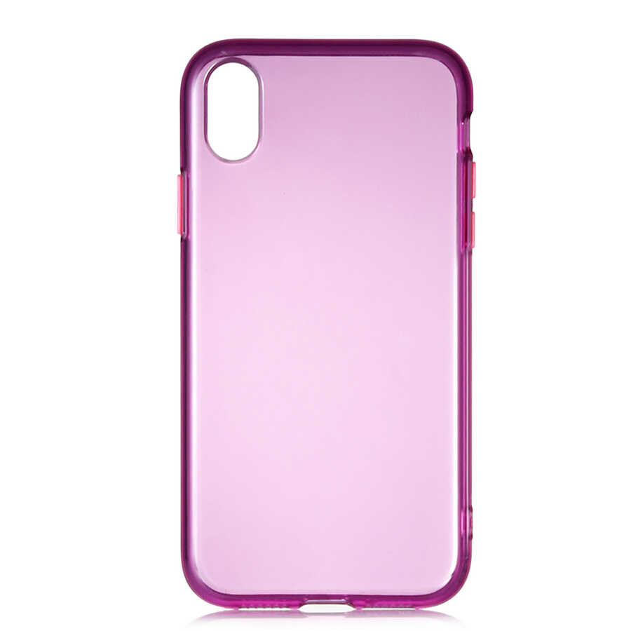 iPhone Uyumlu XR 6.1 Kılıf Zore Bistro Kapak-Mor