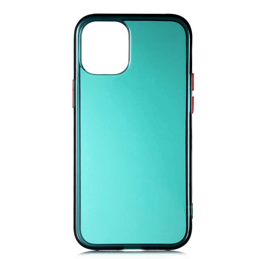 iPhone Uyumlu 12 Pro Max Kılıf Zore Bistro Kapak-Koyu yeşil