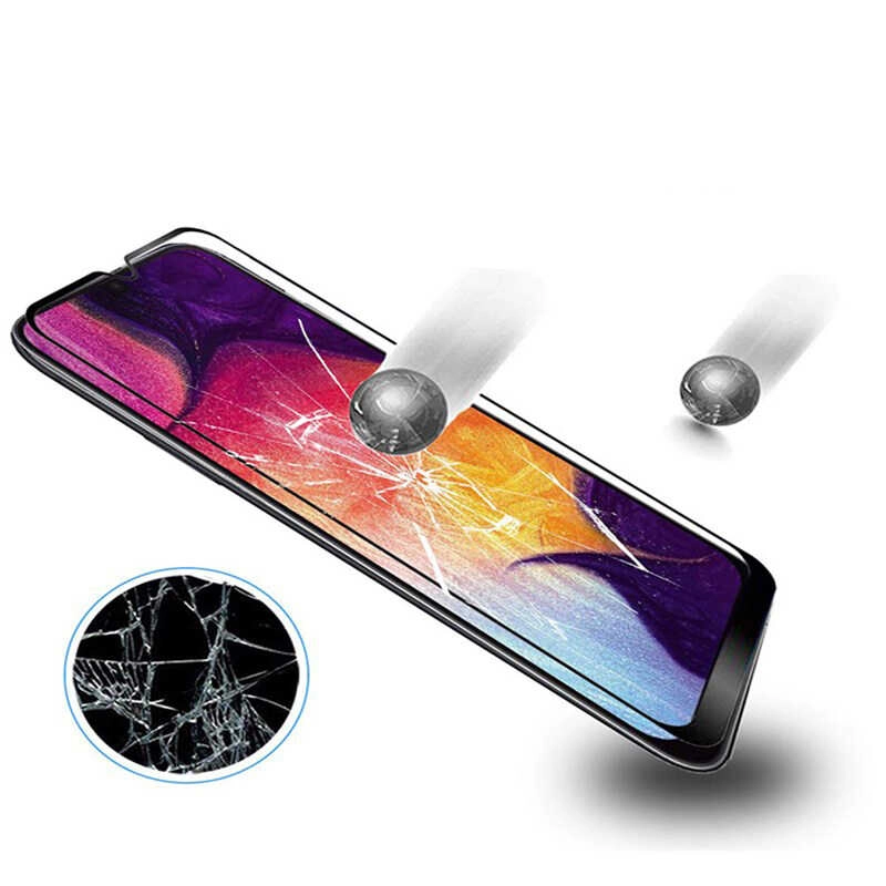 Galaxy Uyumlu A31 Zore Kenarları Kırılmaya Dayanıklı Cam Ekran Koruyucu