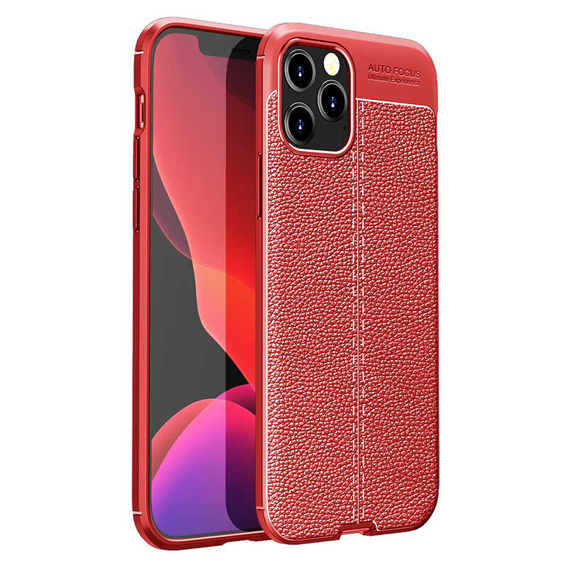 iPhone Uyumlu 12 Pro Max Kılıf Zore Niss Silikon Kapak-Kırmızı