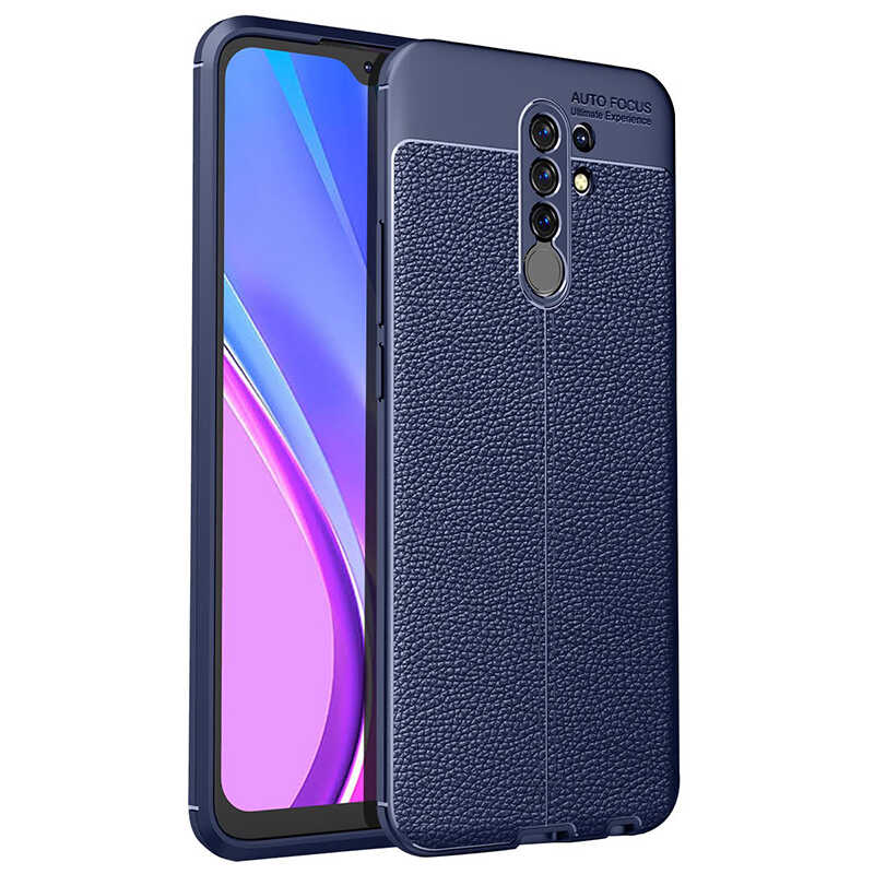 Xiaomi Uyumlu  Redmi 9 Kılıf Zore Niss Silikon Kapak-Lacivert