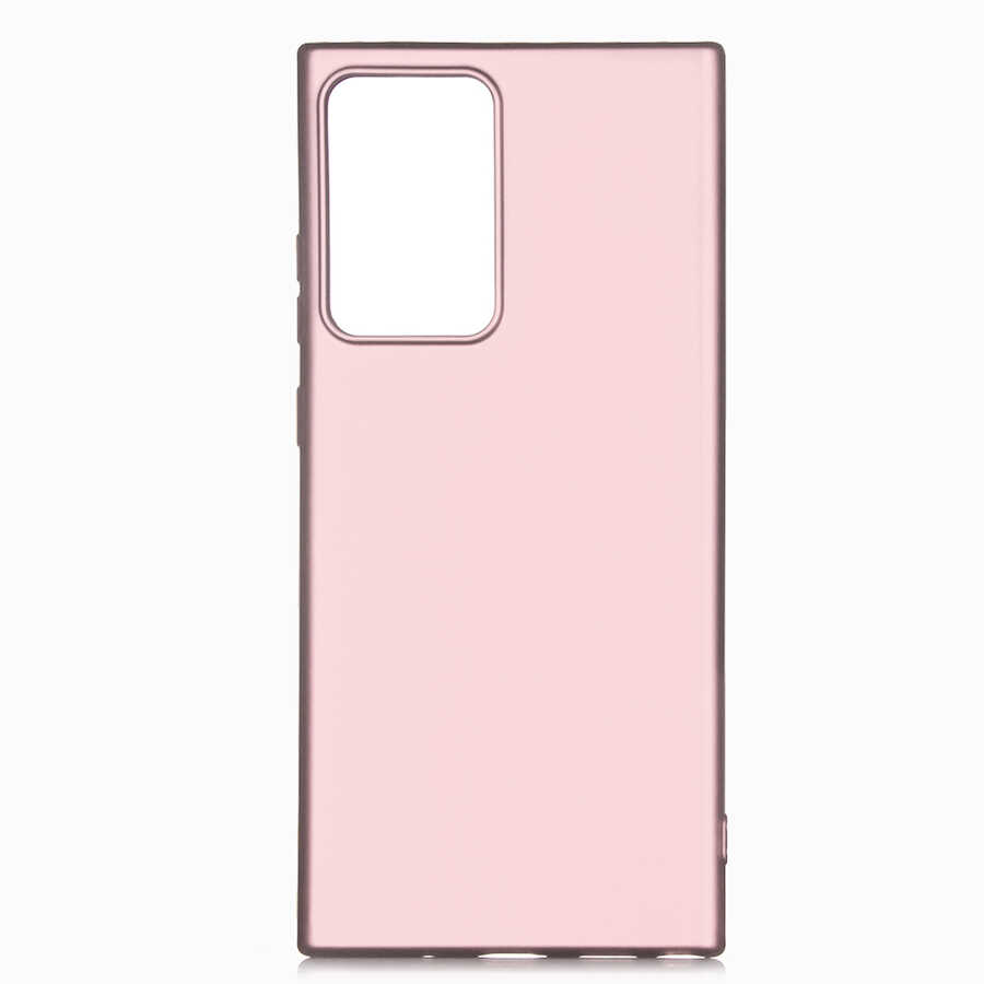 Galaxy Uyumlu Note 20 Ultra Kılıf Zore Premier Silikon Kapak-Rose gold