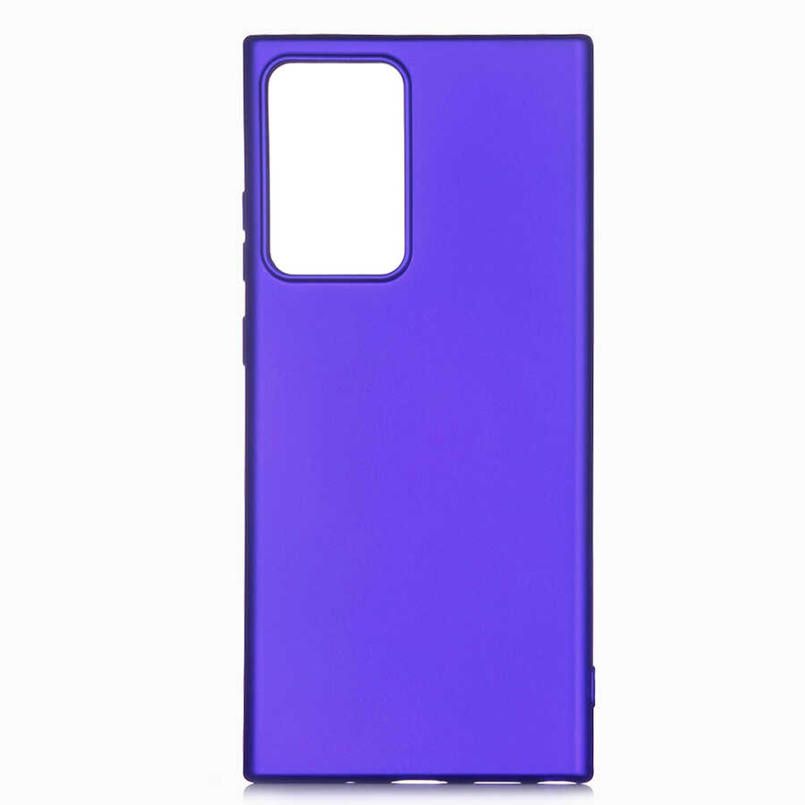 Galaxy Uyumlu Note 20 Ultra Kılıf Zore Premier Silikon Kapak-Saks mavi